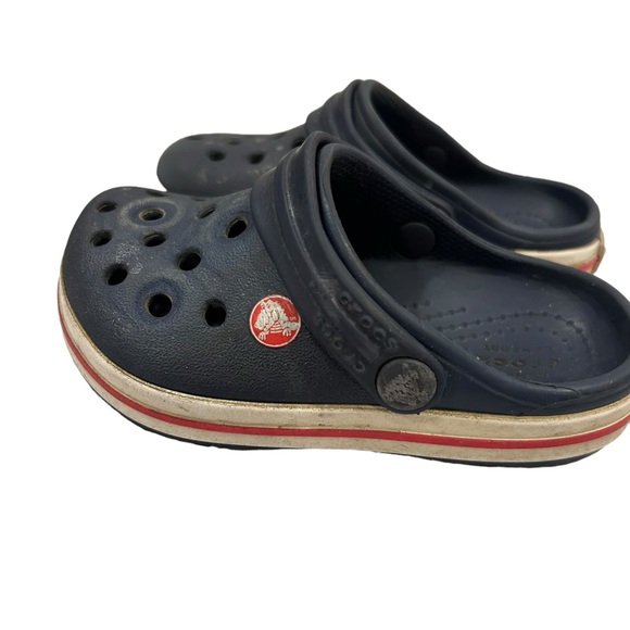 Baby Toddler Crocs Red White Blue - Picture 6 of 6